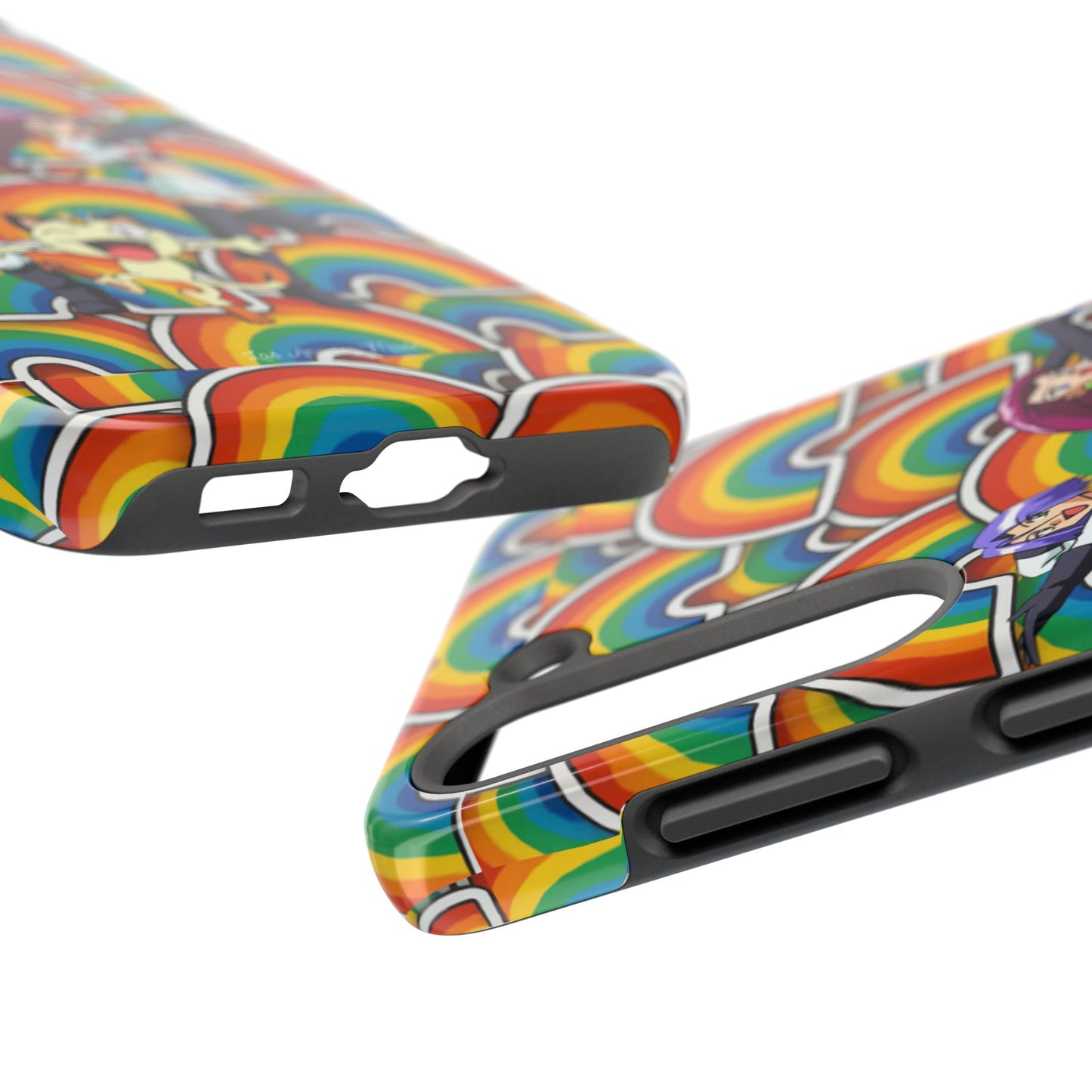 Los Angelez Made x Team Rocket Rainbow Emoji Tough Phone Case