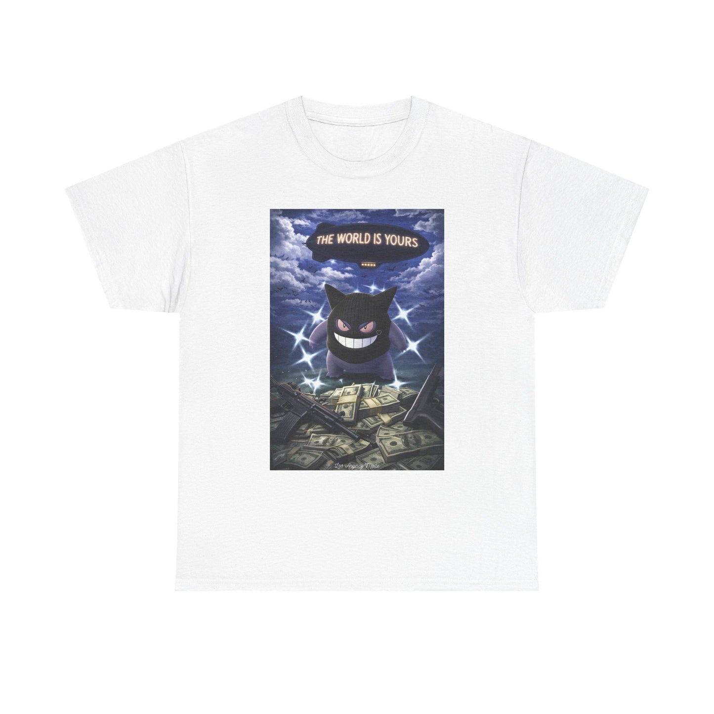 Los Angelez Made x Gen gar 'The World Is Yours' Unisex Heavy Cotton T-Shirt