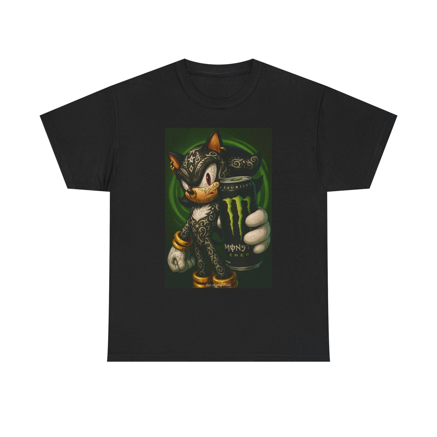 Los Angelez Made x Sonic Monster Energy Unisex Heavy Cotton T-Shirt