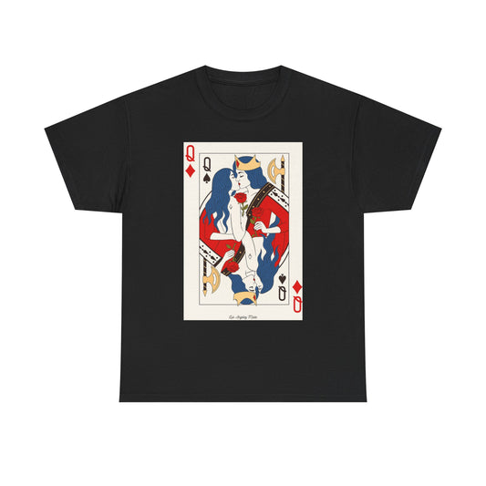 Los Angelez Made x Two Queens Card Unisex Heavy Cotton T-Shirt