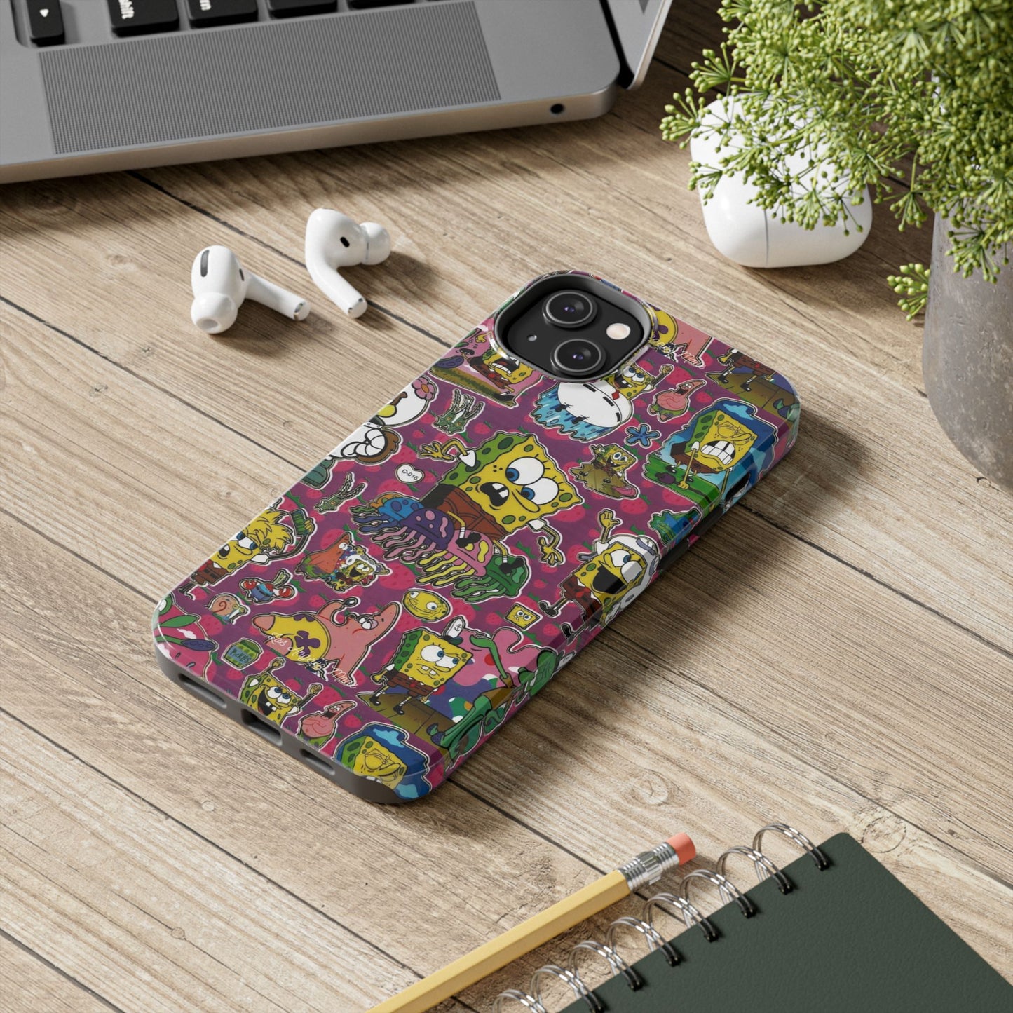 Los Angelez Made x SpongeBob Sticker Sheet Tough Phone Case