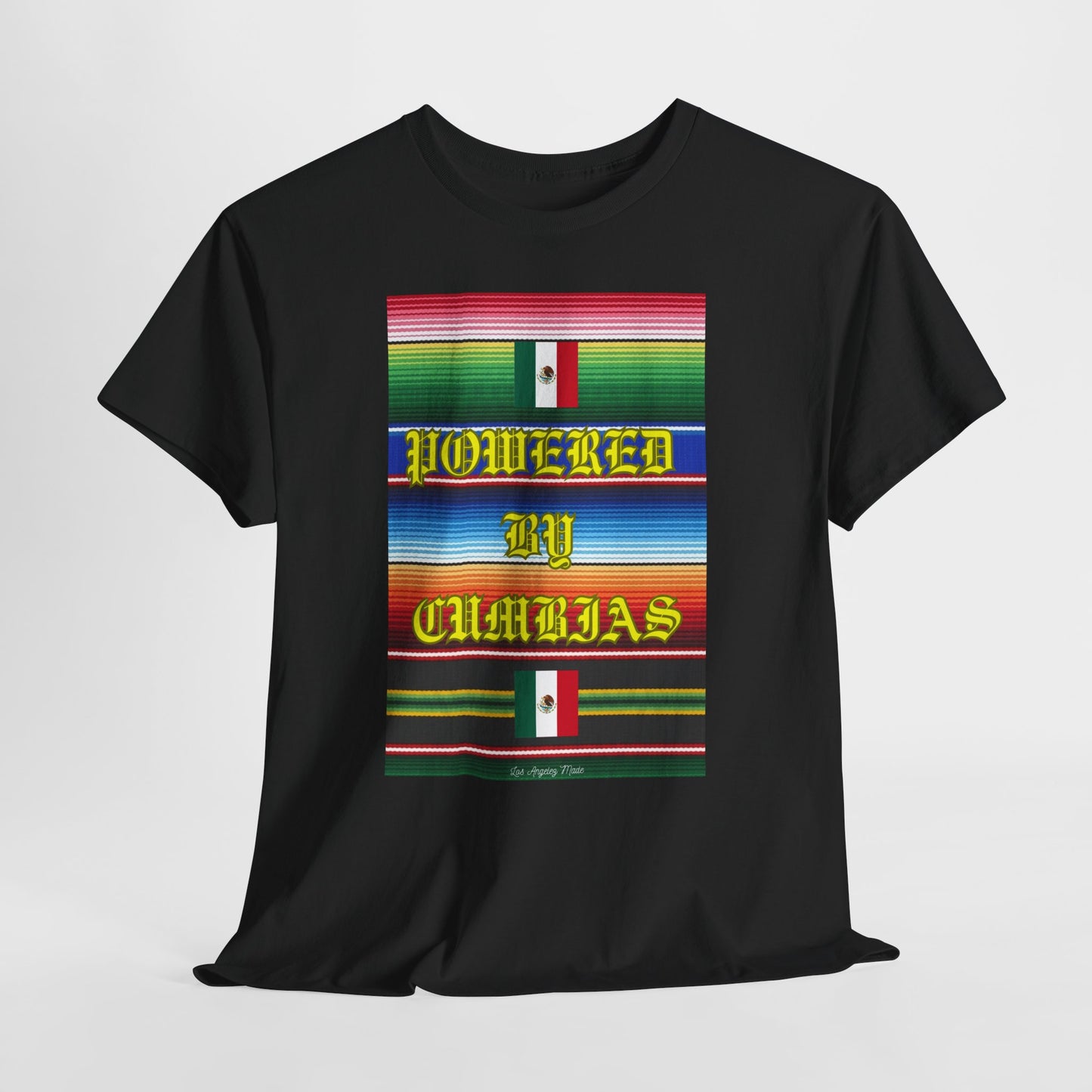 Los Angelez Made x ''Powered by Cumbias'' Unisex Heavy Cotton T-Shirt