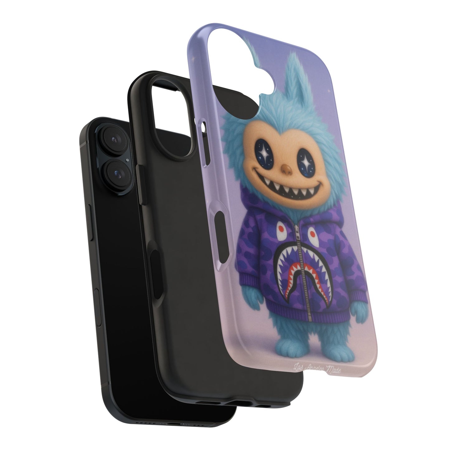 Los Angelez Made x Labubu BAPE Hoodie Tough Phone Case