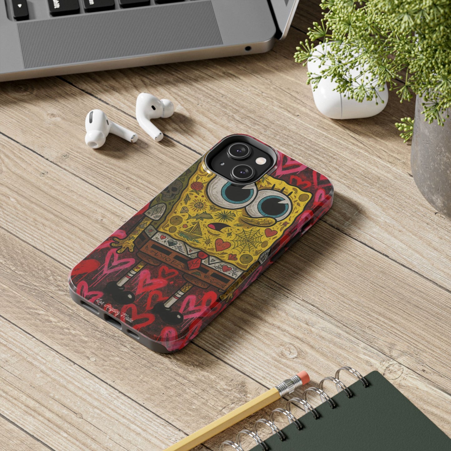 Los Angelez Made x Tatted Spongebob Tough Phone Case