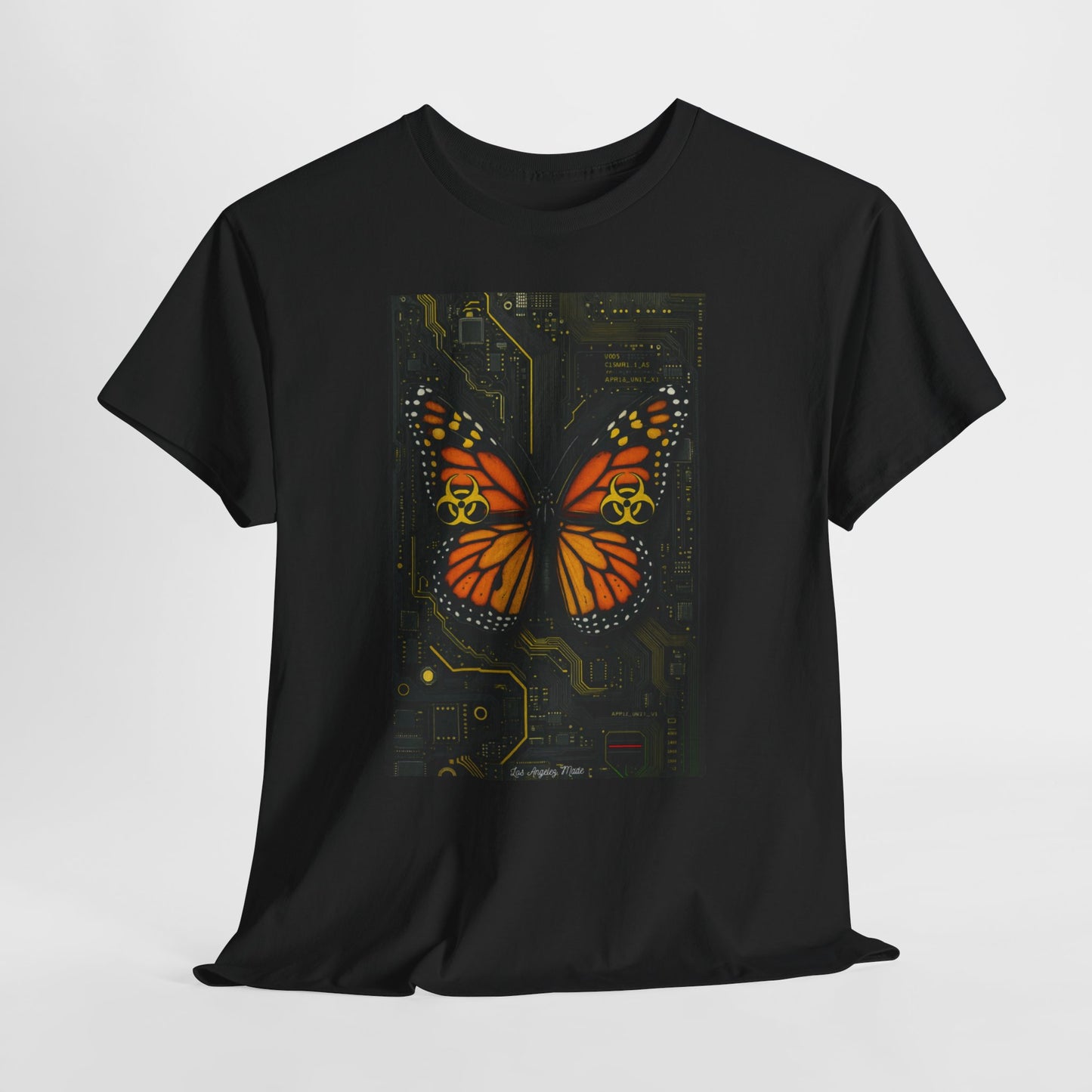 Los Angelez Made x Cyber Butterfly Unisex Heavy Cotton T-Shirt