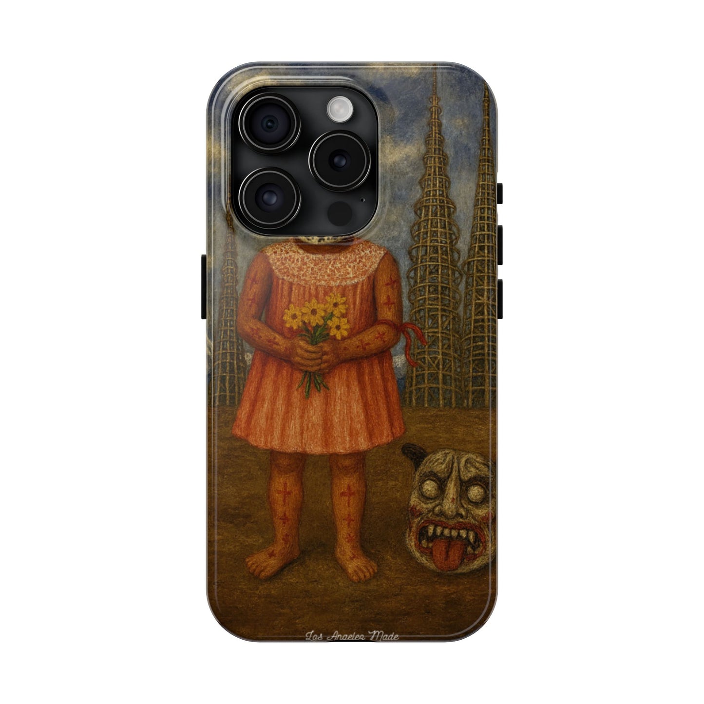 Los Angelez Made x Girl With Death Mask Tough Phone Case