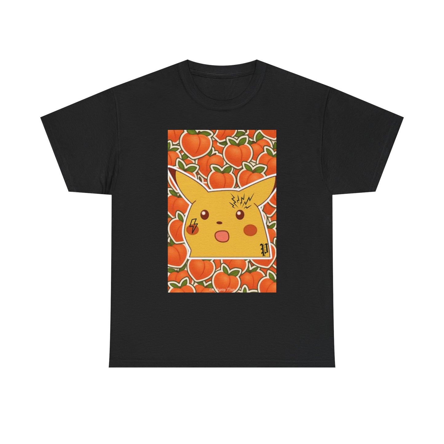 Los Angelez Made x Shocked Pika Peach Unisex Heavy Cotton T-Shirt