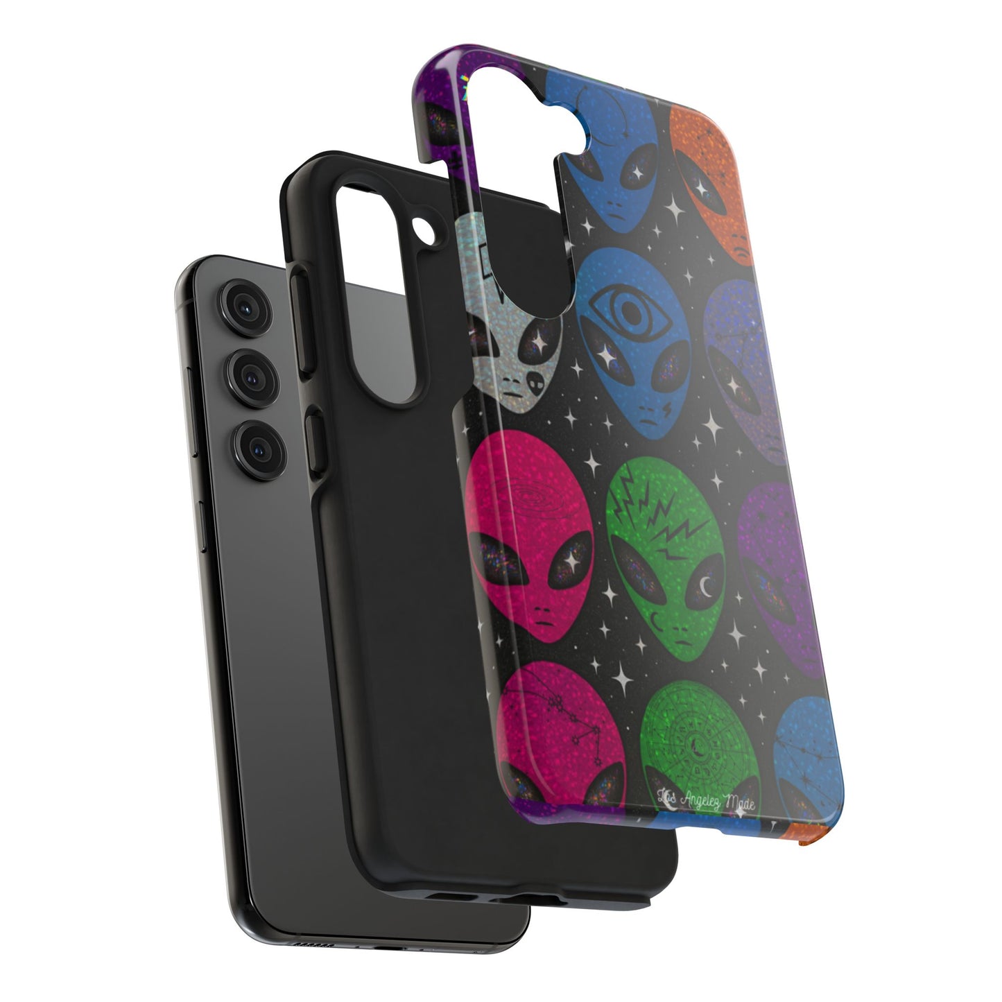 Los Angelez Made x Y2K Alien Sticker Sheet Tough Phone Case