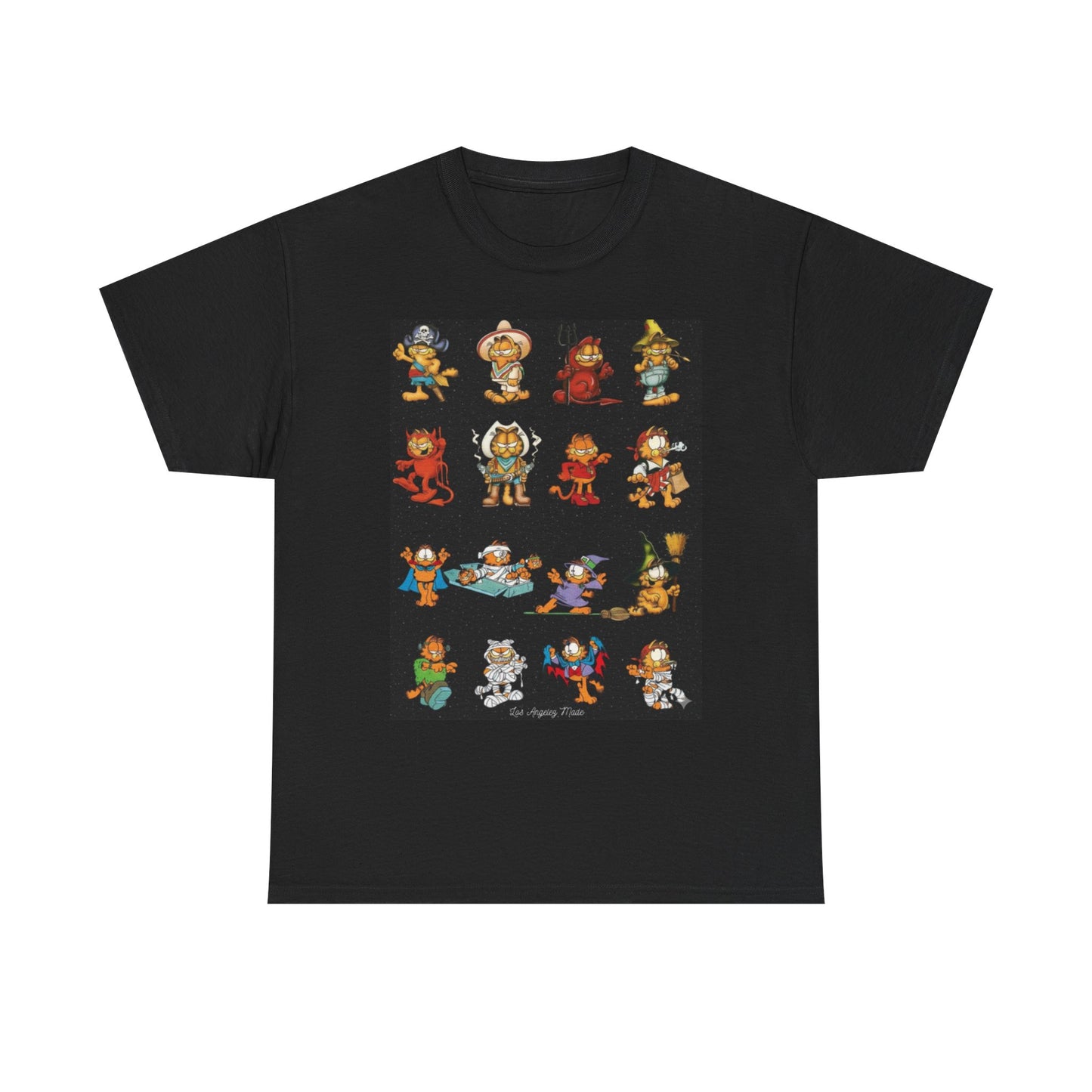 Los Angelez Made x Garfield Halloween Sticker Sheet Unisex Heavy Cotton T-Shirt