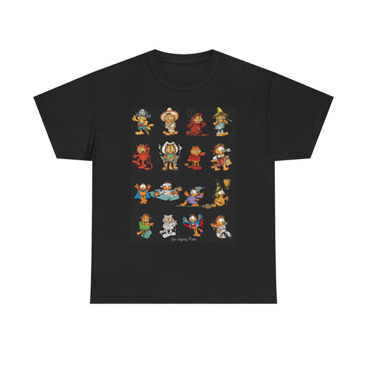 Los Angelez Made x Garfield Halloween Sticker Sheet Unisex Heavy Cotton T-Shirt