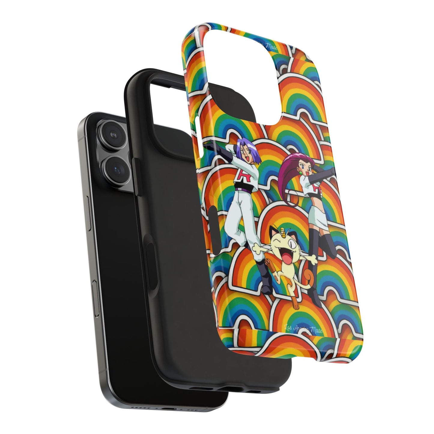 Los Angelez Made x Team Rocket Rainbow Emoji Tough Phone Case