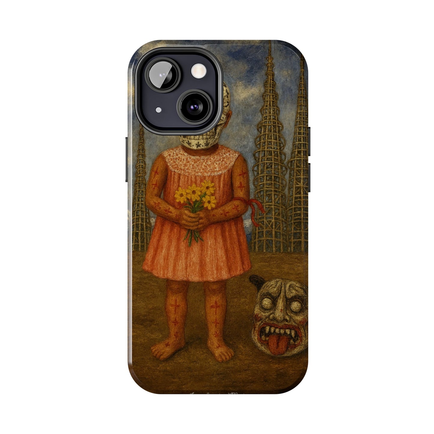 Los Angelez Made x Girl With Death Mask Tough Phone Case