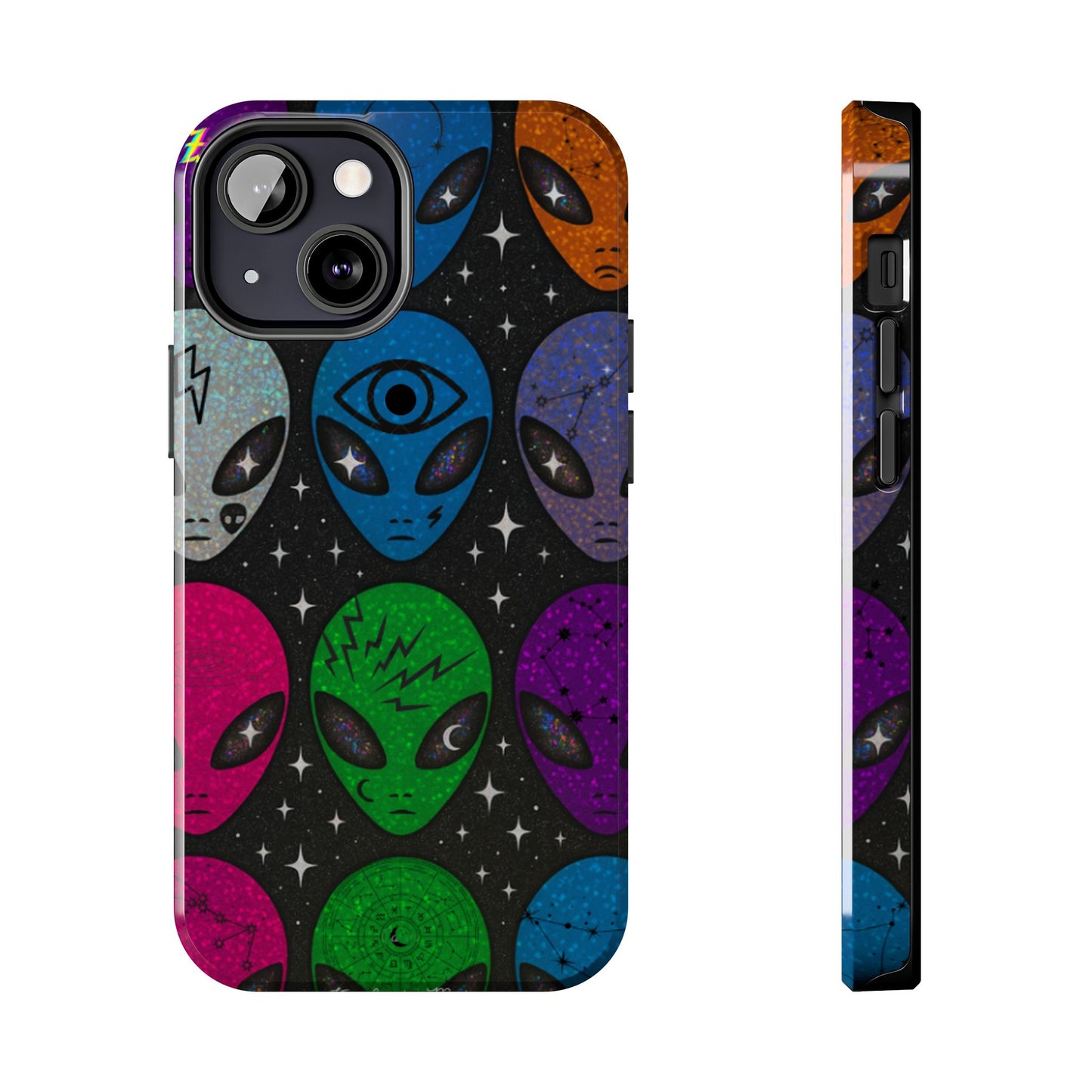 Los Angelez Made x Y2K Alien Sticker Sheet Tough Phone Case