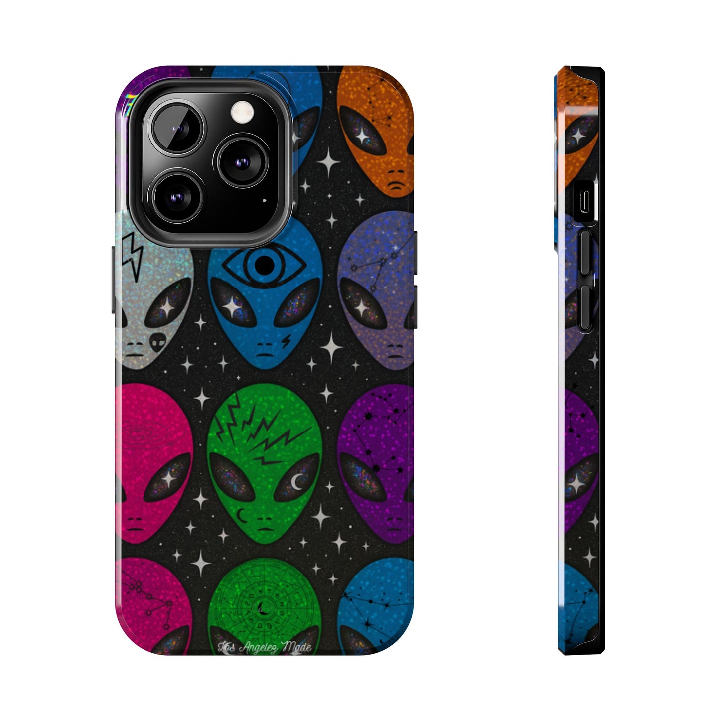 Los Angelez Made x Y2K Alien Sticker Sheet Tough Phone Case