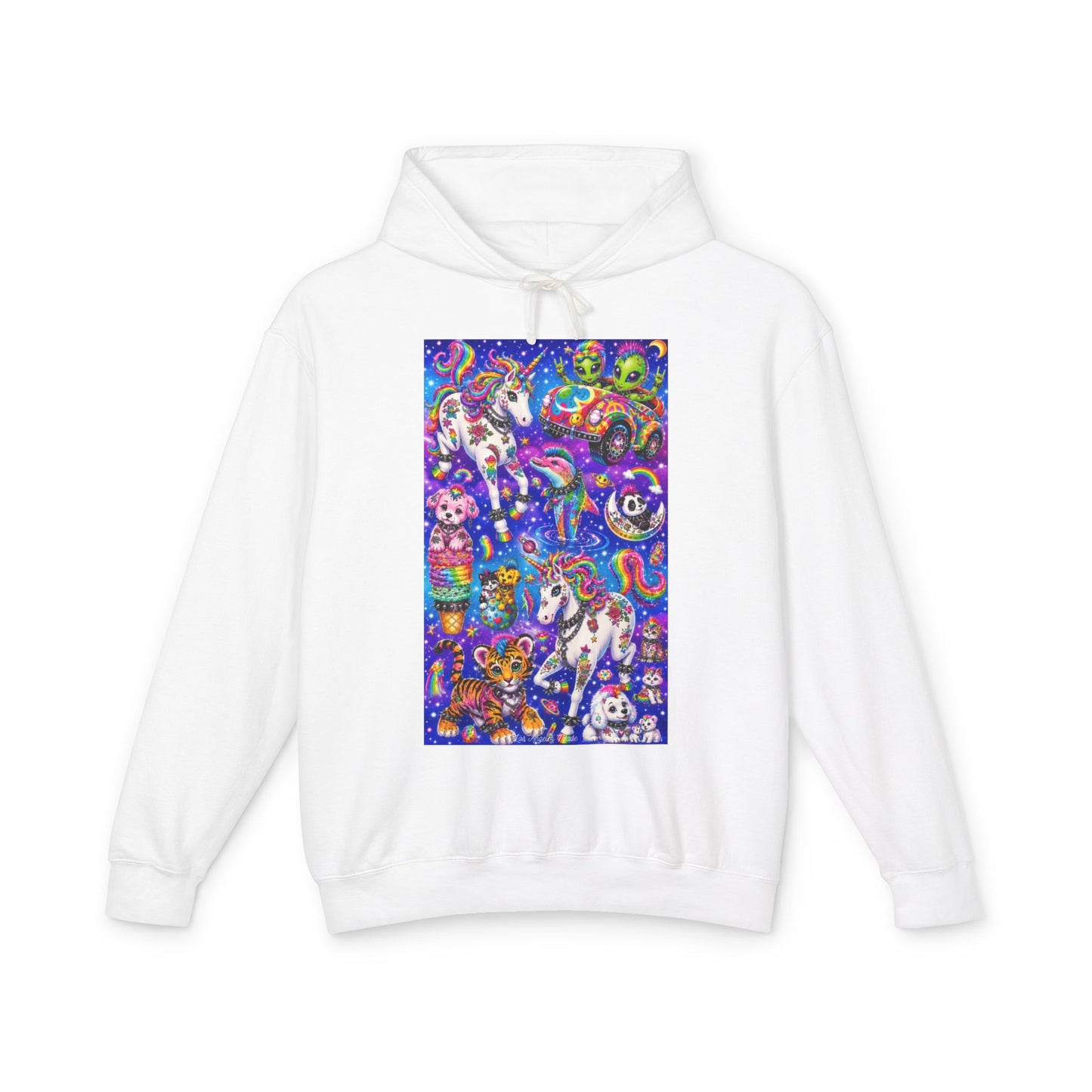 Los Angelez Made x Punk Rock Lisa Frank II Hoodie Unisex Lightweight Hooded Sweatshirt