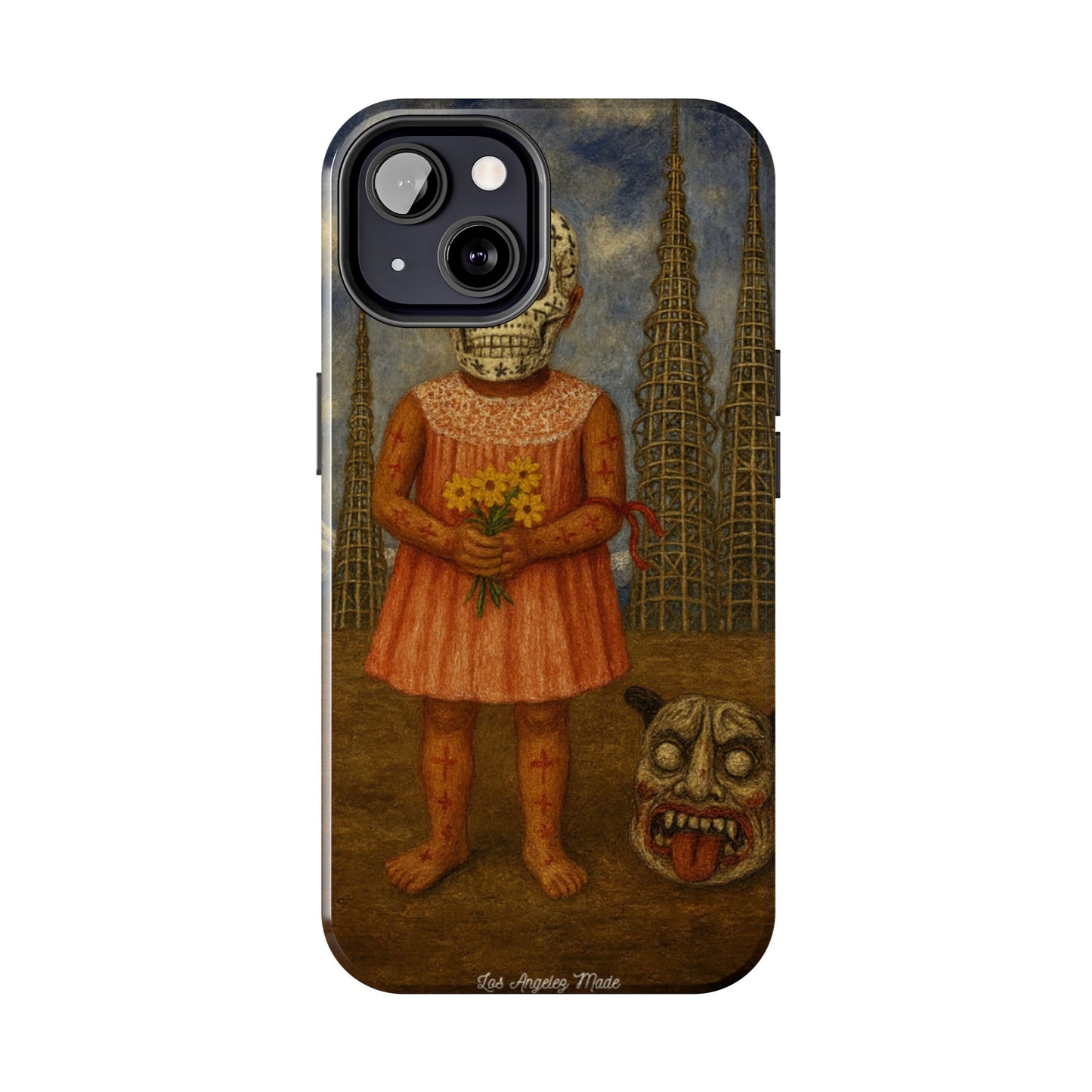Los Angelez Made x Girl With Death Mask Tough Phone Case