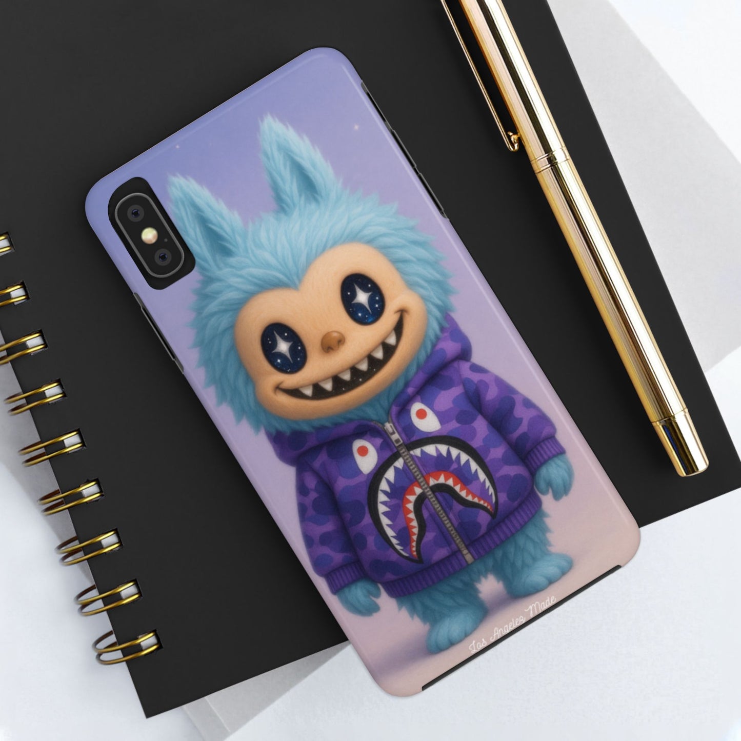 Los Angelez Made x Labubu BAPE Hoodie Tough Phone Case