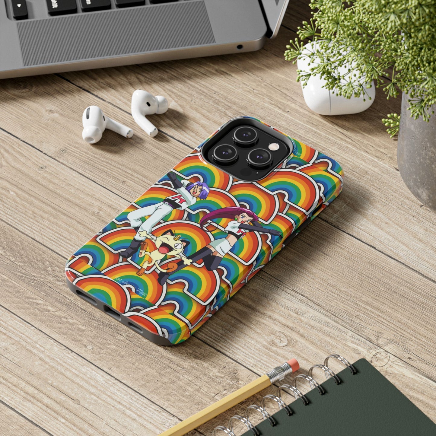 Los Angelez Made x Team Rocket Rainbow Emoji Tough Phone Case