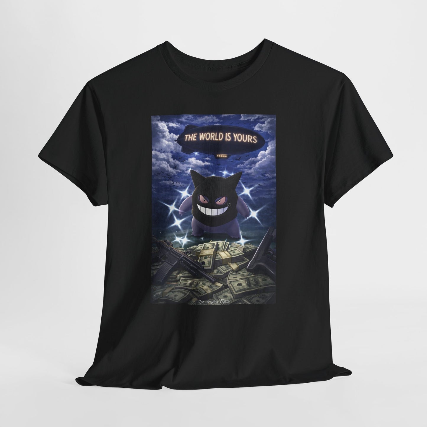 Los Angelez Made x Gen gar 'The World Is Yours' Unisex Heavy Cotton T-Shirt