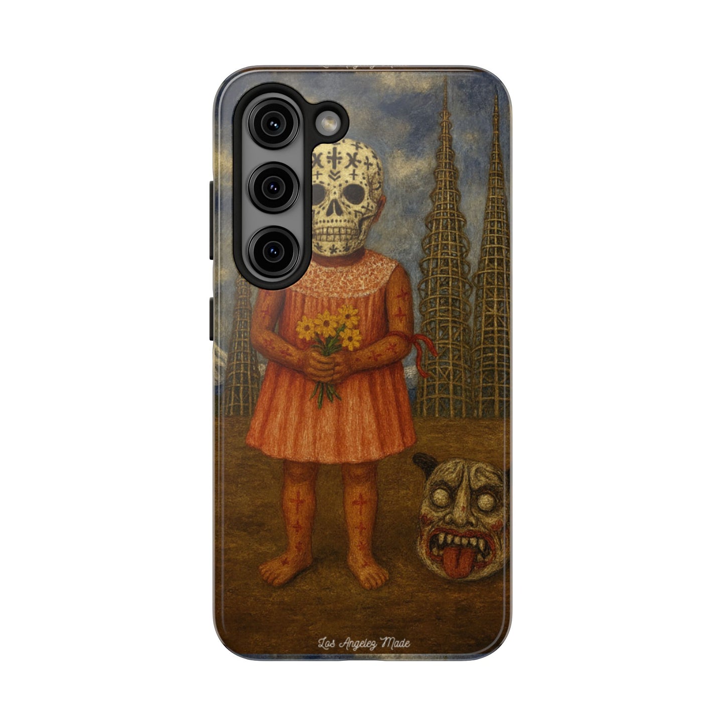 Los Angelez Made x Girl With Death Mask Tough Phone Case