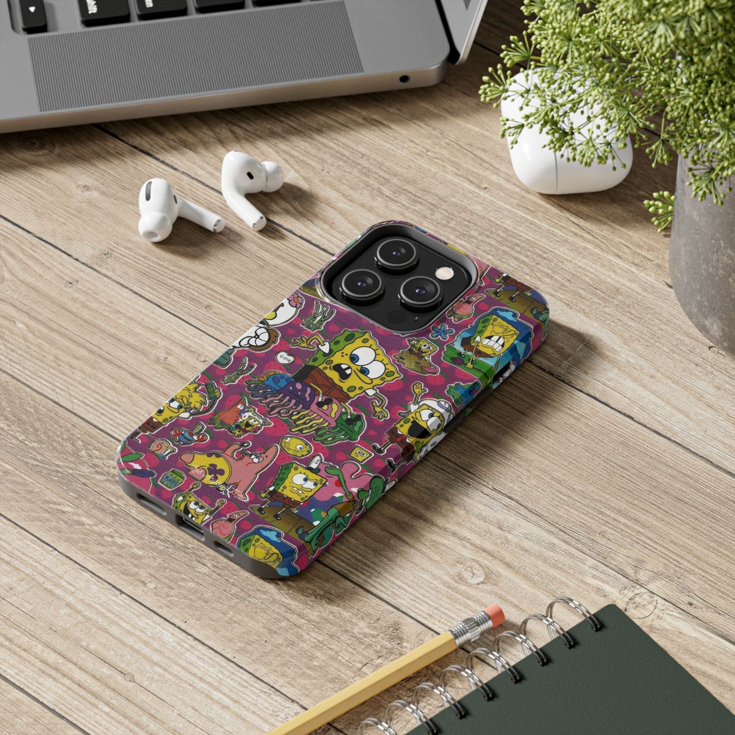 Los Angelez Made x SpongeBob Sticker Sheet Tough Phone Case