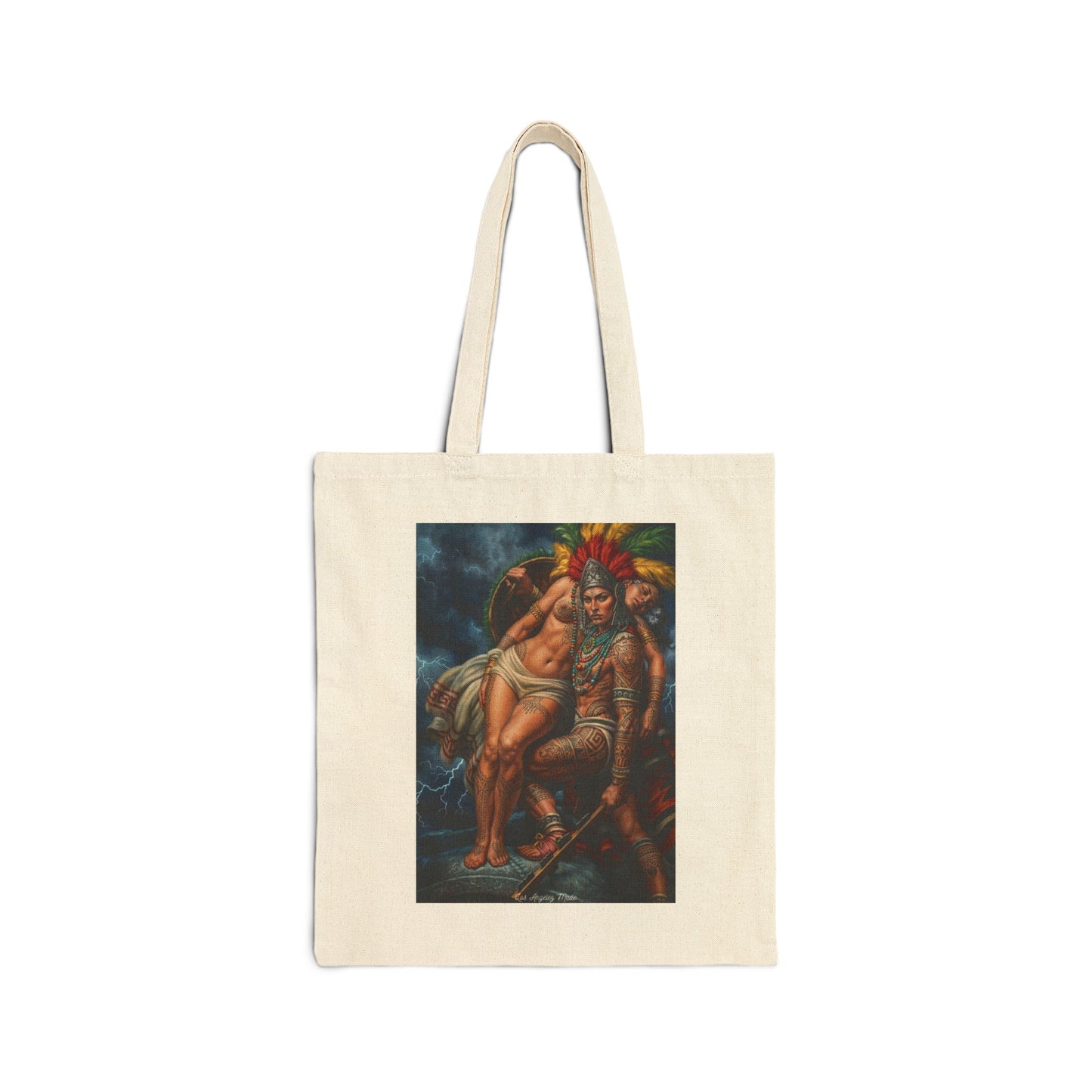 Los Angelez Made x Aztec Lesbian Pride Canvas Tote Bag