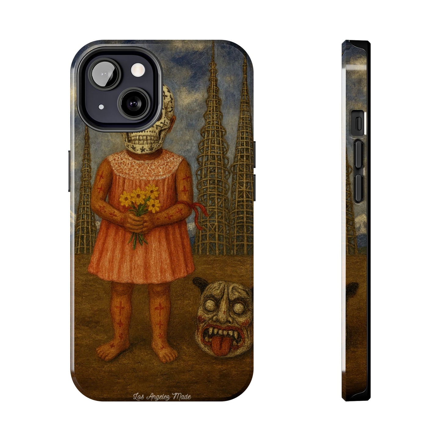 Los Angelez Made x Girl With Death Mask Tough Phone Case