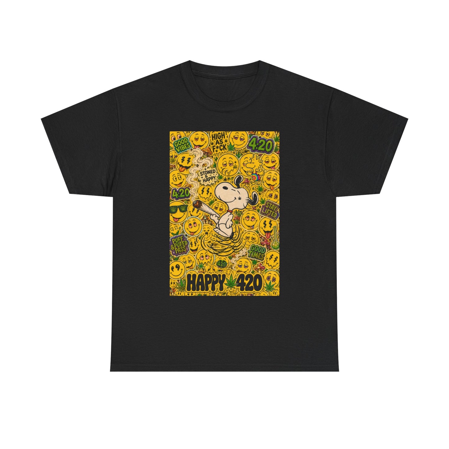 Los Angelez Made x 420 Happy Snoopy Unisex Heavy Cotton T-Shirt