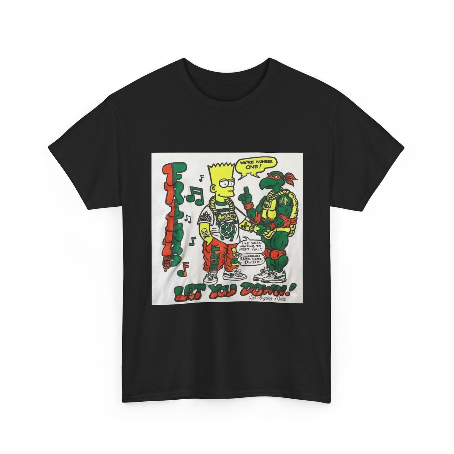 Los Angelez Made x Bart & TMNT Unisex Heavy Cotton T-Shirt