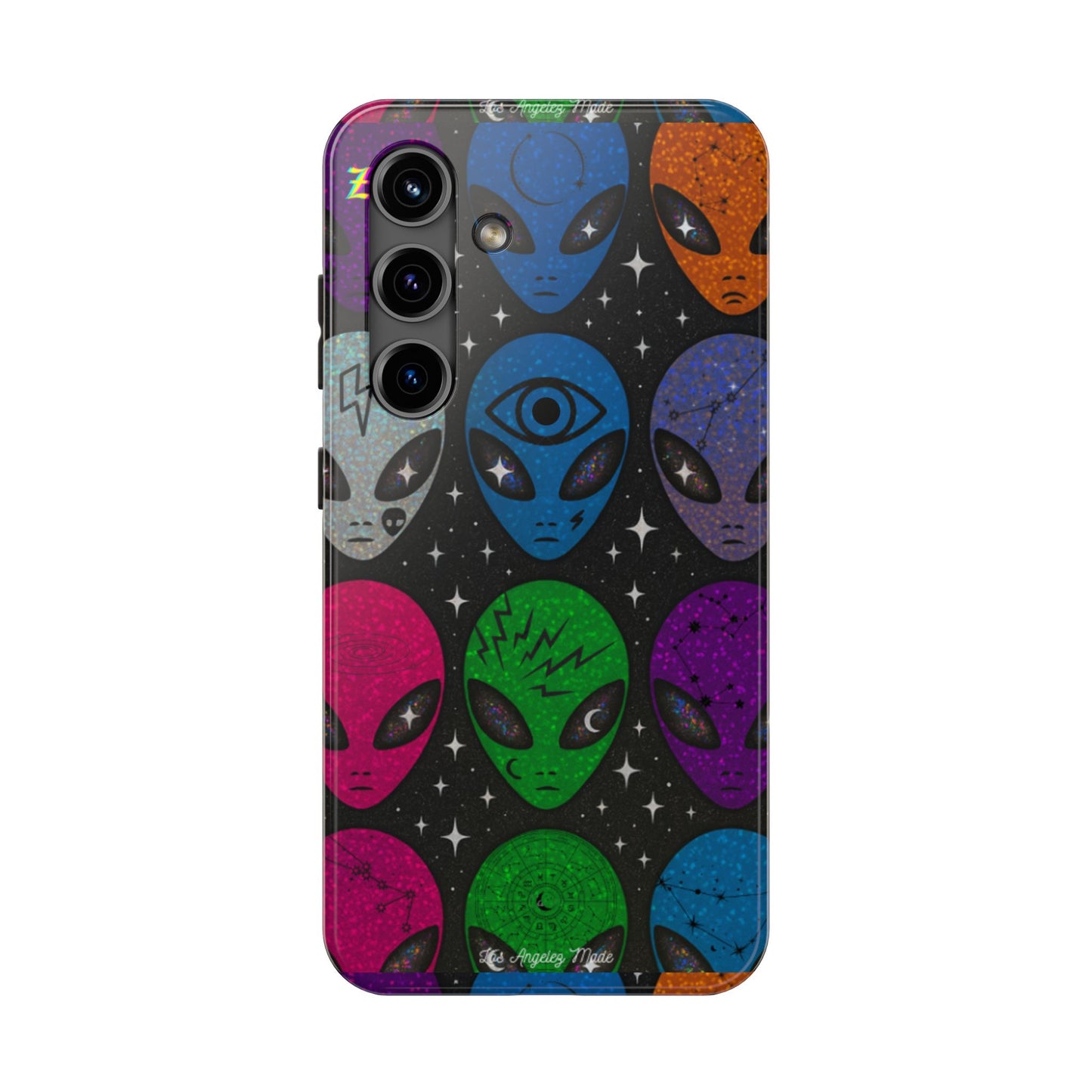 Los Angelez Made x Y2K Alien Sticker Sheet Tough Phone Case