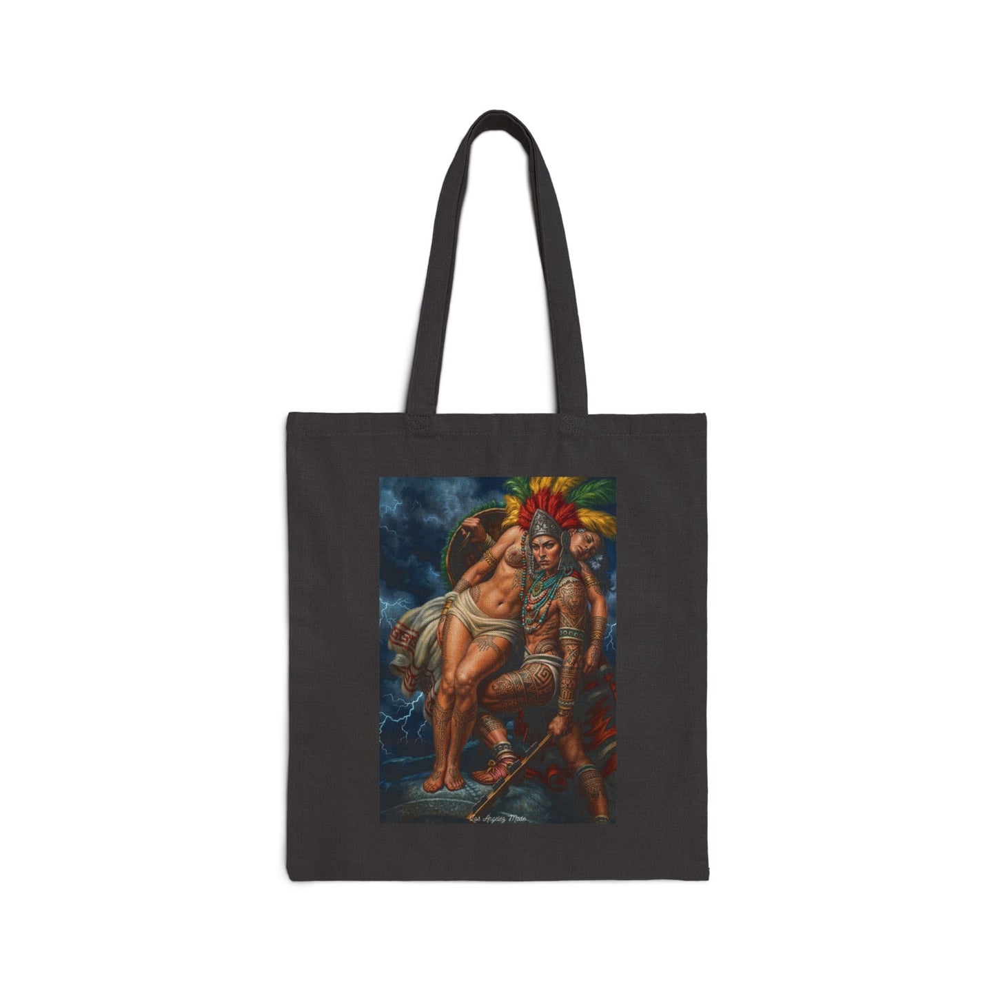 Los Angelez Made x Aztec Lesbian Pride Canvas Tote Bag