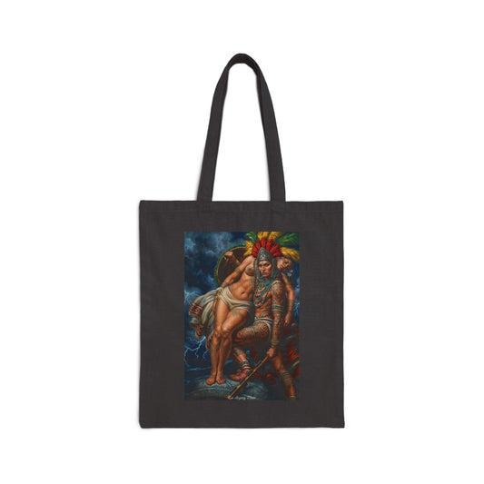 Los Angelez Made x Aztec Lesbian Pride Canvas Tote Bag