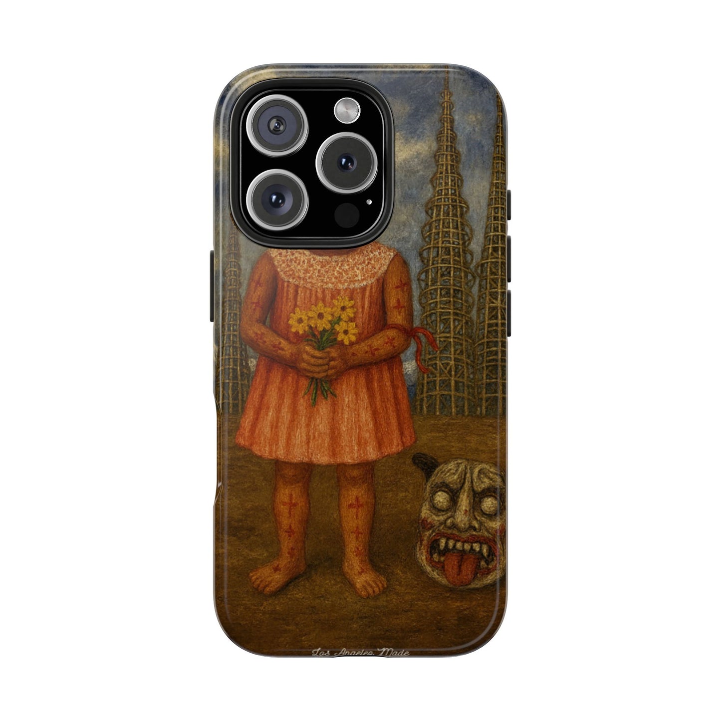 Los Angelez Made x Girl With Death Mask Tough Phone Case