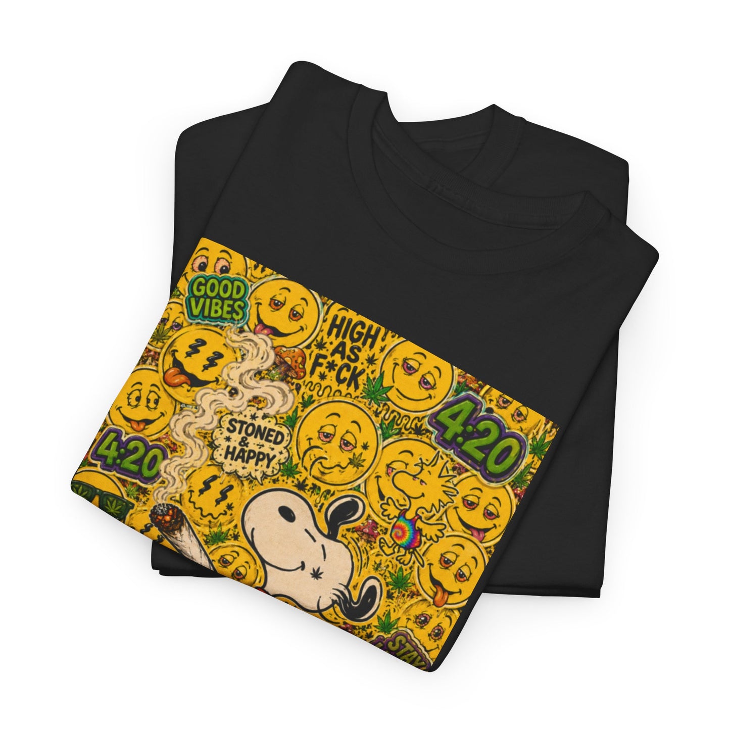 Los Angelez Made x 420 Happy Snoopy Unisex Heavy Cotton T-Shirt