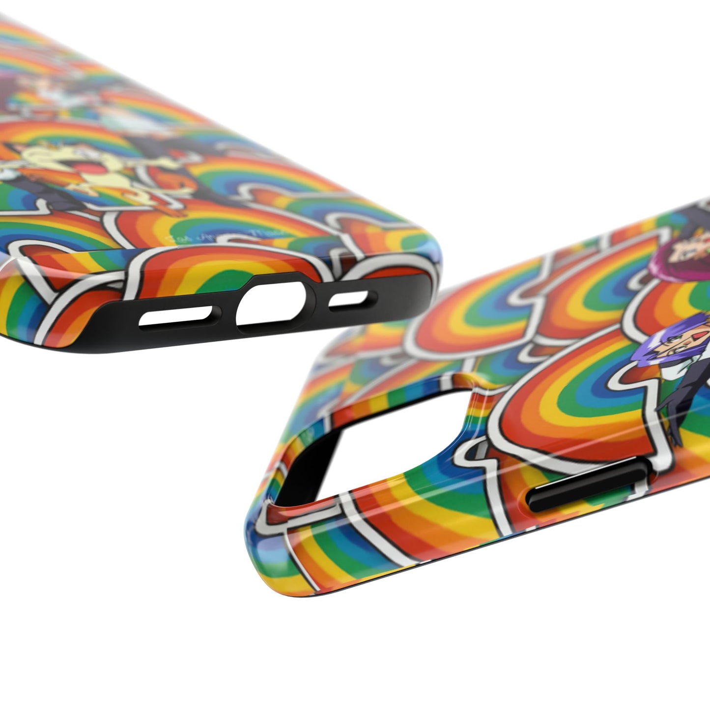Los Angelez Made x Team Rocket Rainbow Emoji Tough Phone Case
