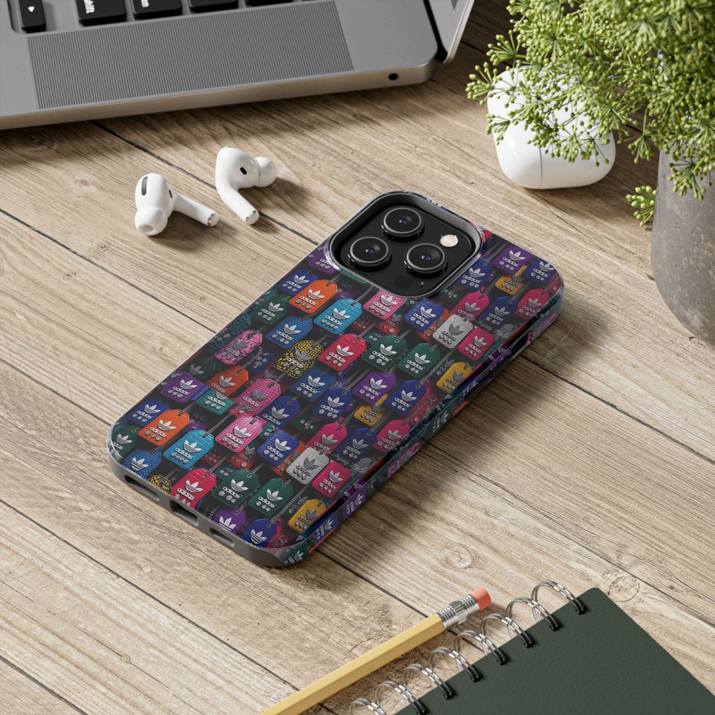 Los Angelez Made x Adidas Leather Tags Tough Phone Case