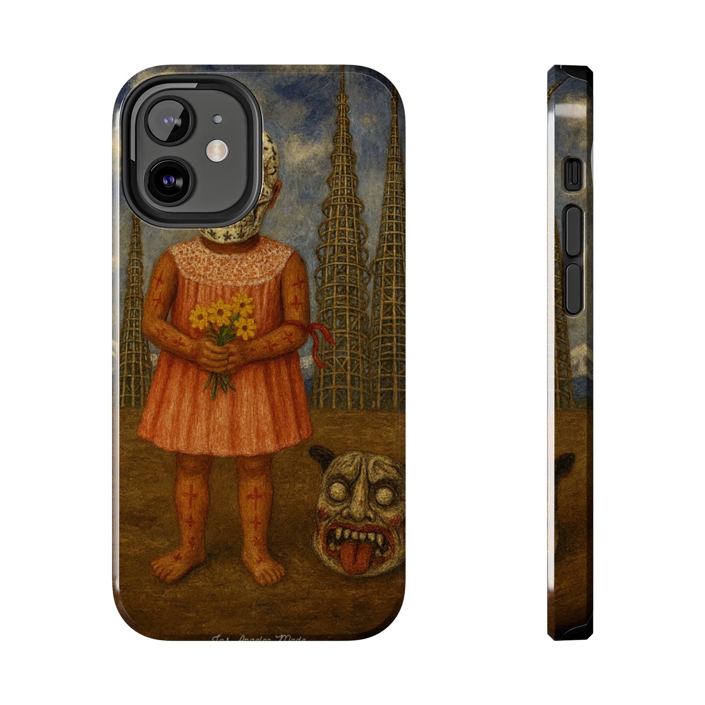 Los Angelez Made x Girl With Death Mask Tough Phone Case