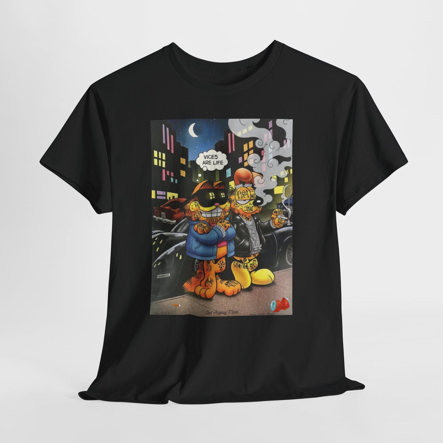 Los Angelez Made x Garfield & Odie Unisex Heavy Cotton T-Shirt