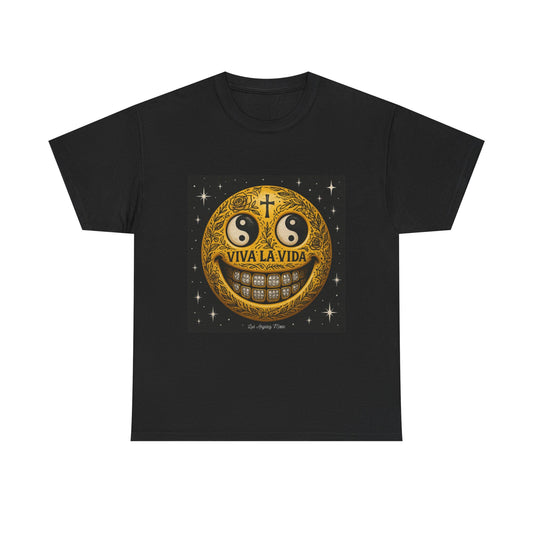 Los Angelez Made x Tattooed Smiley Face Unisex Heavy Cotton T-Shirt