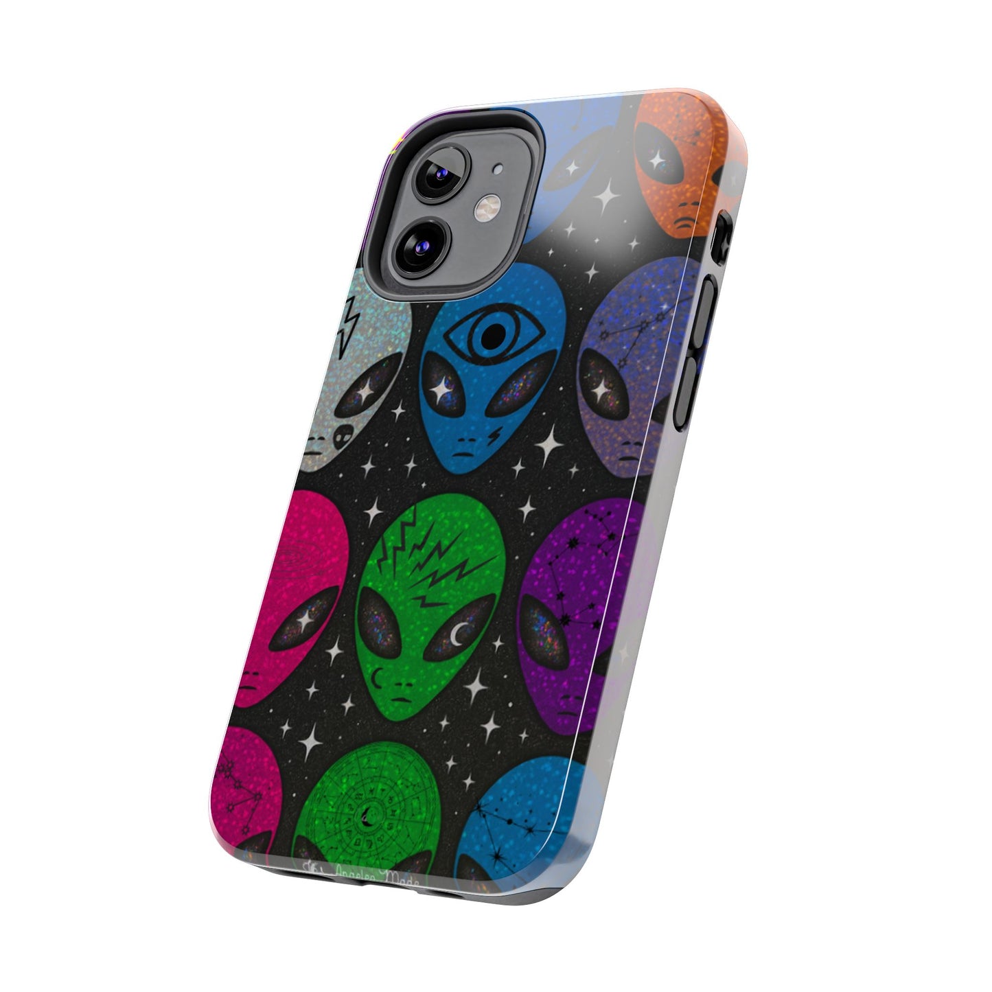 Los Angelez Made x Y2K Alien Sticker Sheet Tough Phone Case