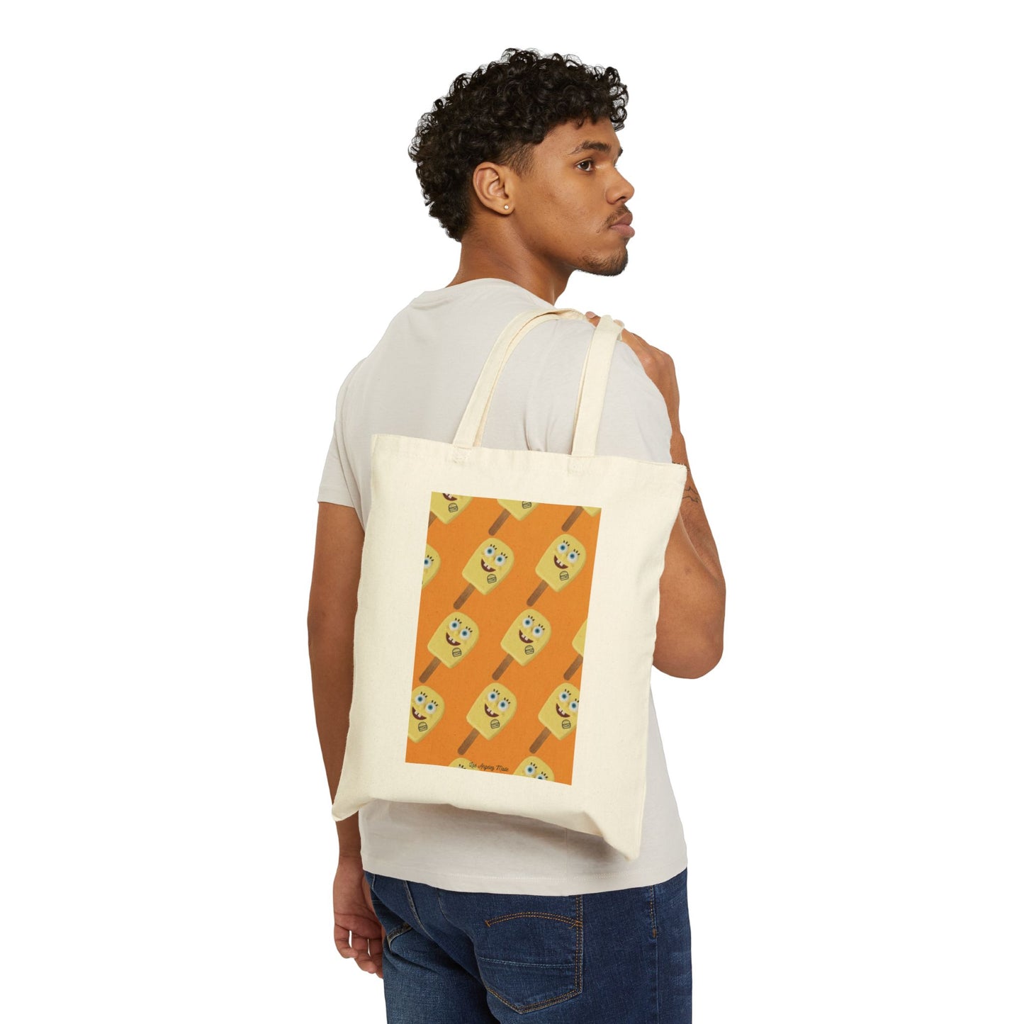 Los Angelez Made x Spongebob Popsicle Canvas Tote Bag