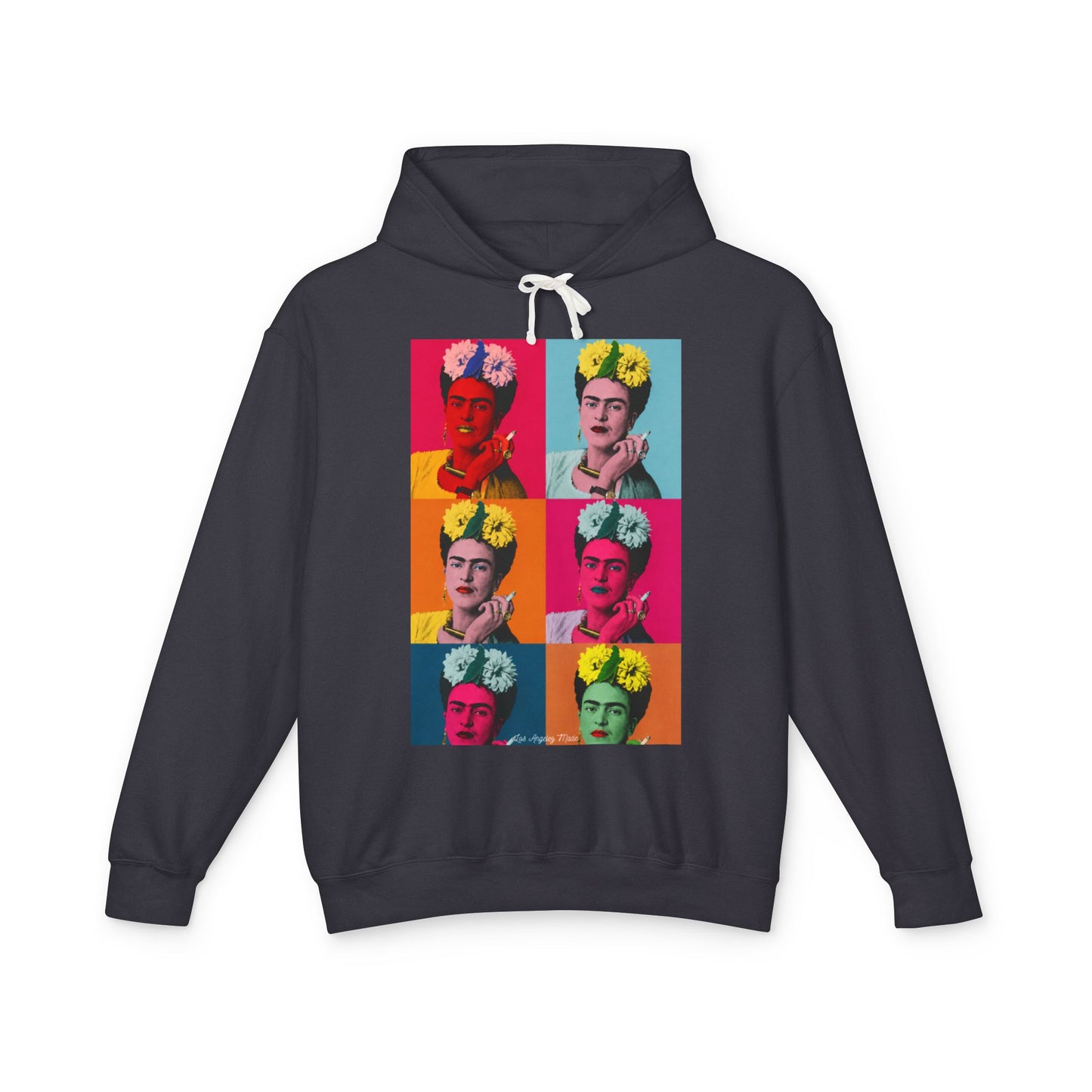 Los Angelez Made x Frida Kahlo Warhol Hoodie Unisex Lightweight Hooded Sweatshirt