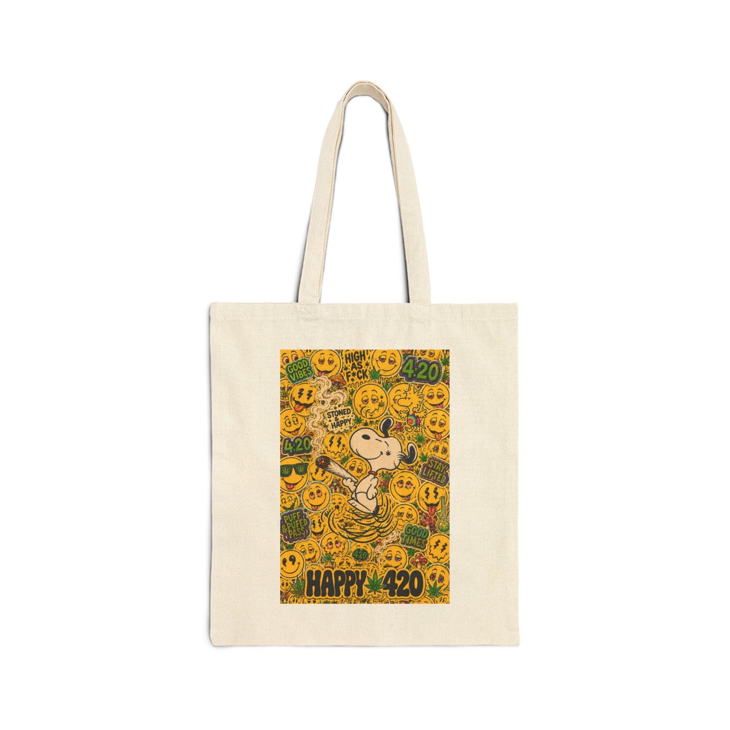 Los Angelez Made x 420 Happy Snoopy Canvas Tote Bag