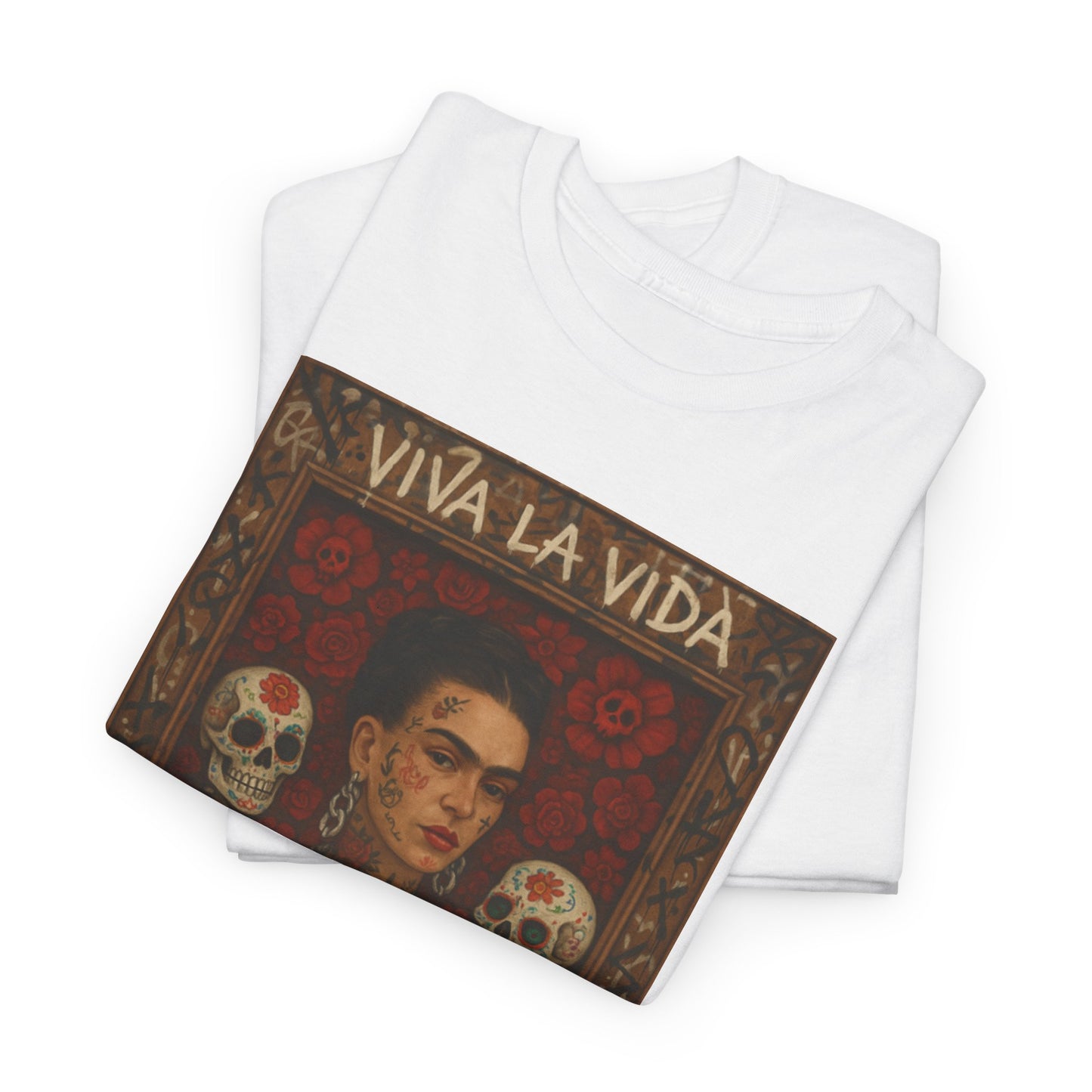 Los Angelez Made x Frida Kahlo Framed Unisex Heavy Cotton T-Shirt