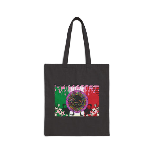 Los Angelez Made x Mexican Flag Canvas Tote Bag