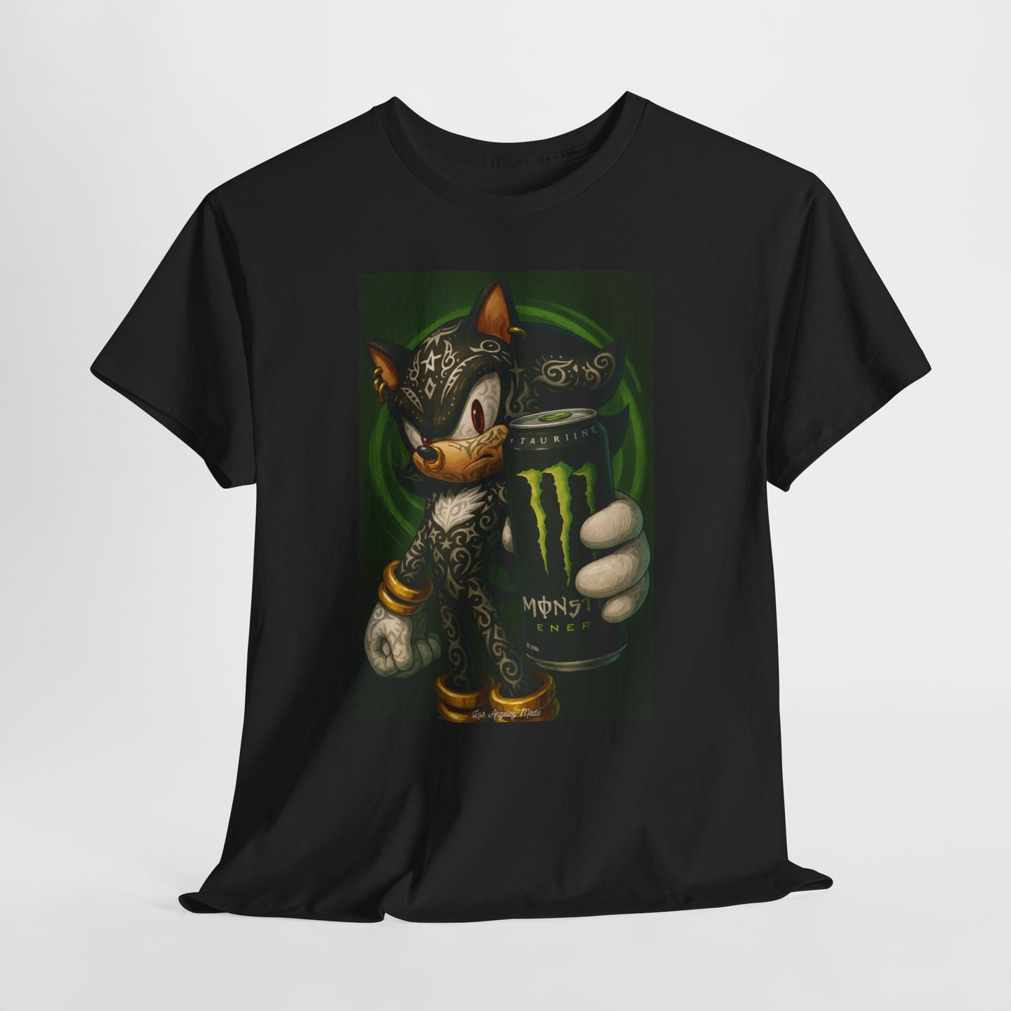 Los Angelez Made x Sonic Monster Energy Unisex Heavy Cotton T-Shirt