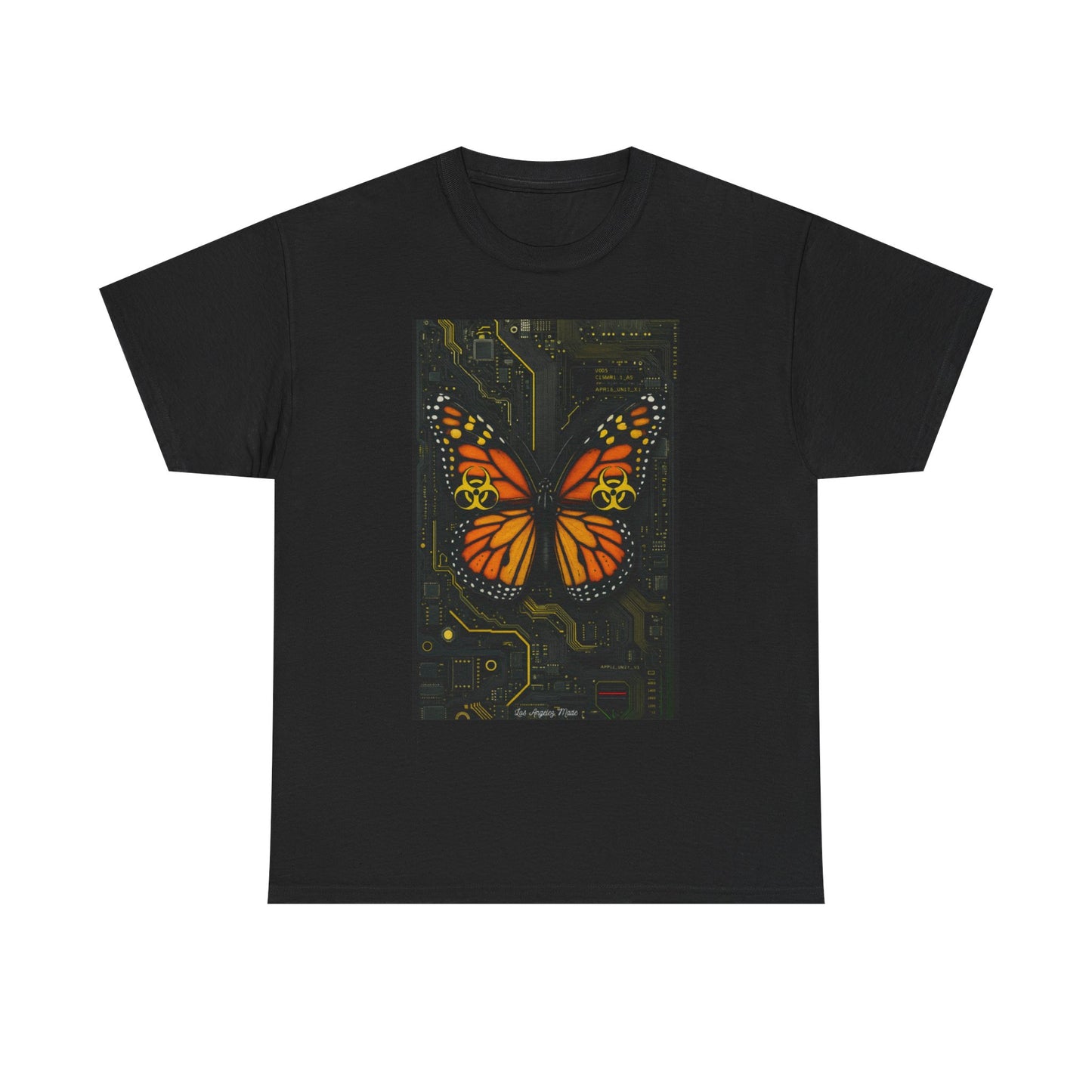 Los Angelez Made x Cyber Butterfly Unisex Heavy Cotton T-Shirt