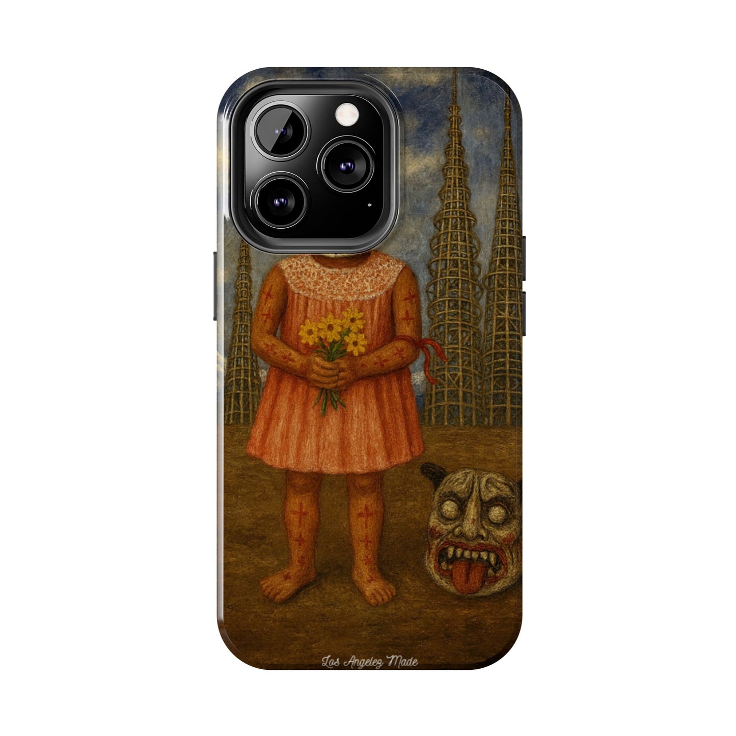 Los Angelez Made x Girl With Death Mask Tough Phone Case