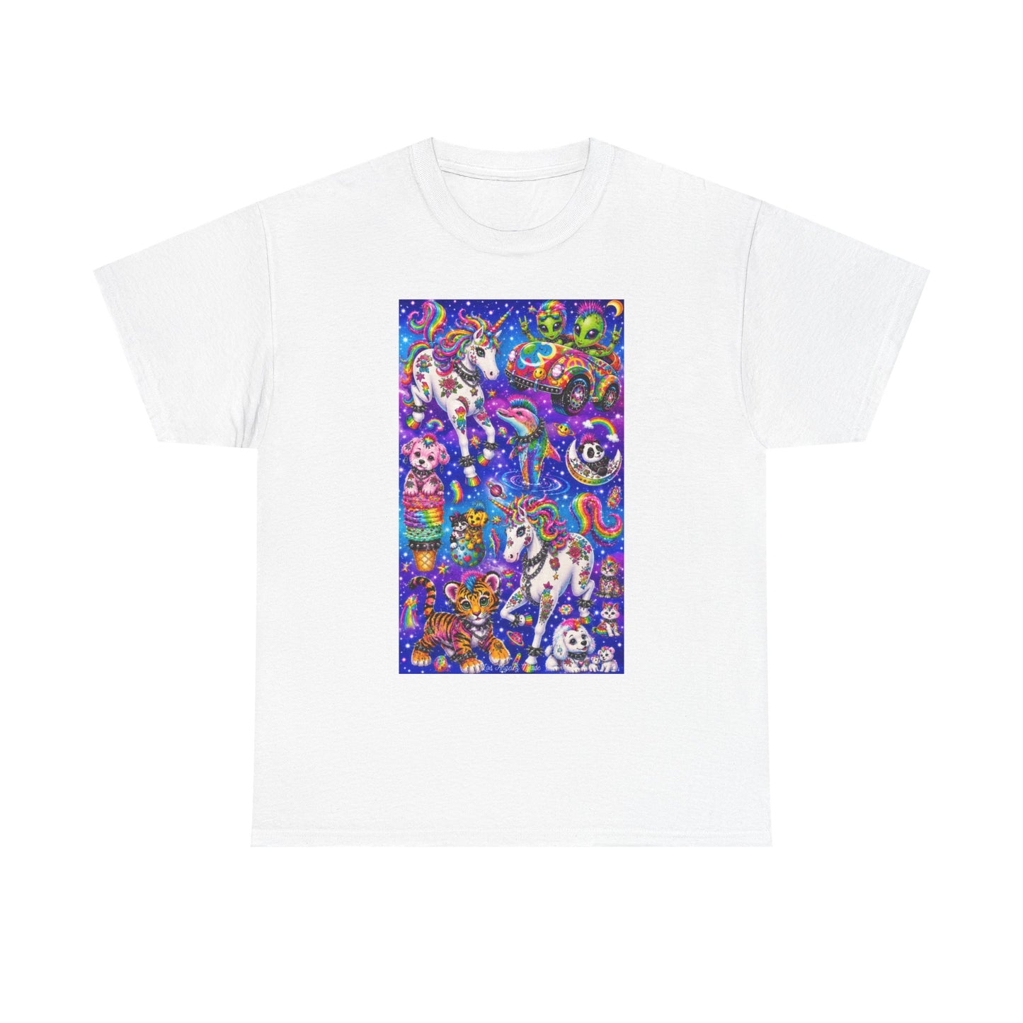 Los Angelez Made x Punk Rock Lisa Frank II Unisex Heavy Cotton T-Shirt