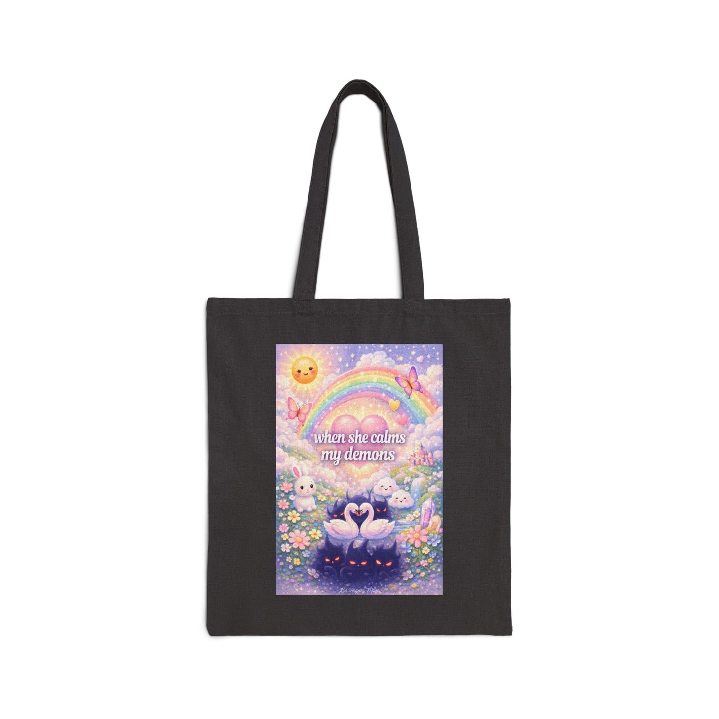 Los Angelez Made x ''When She Calms My Demons'' Canvas Tote Bag
